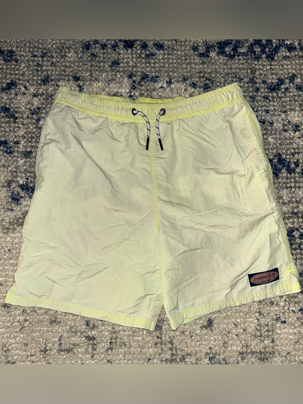 Vineyard Vines Pale Yellow Men's Swim Trunks